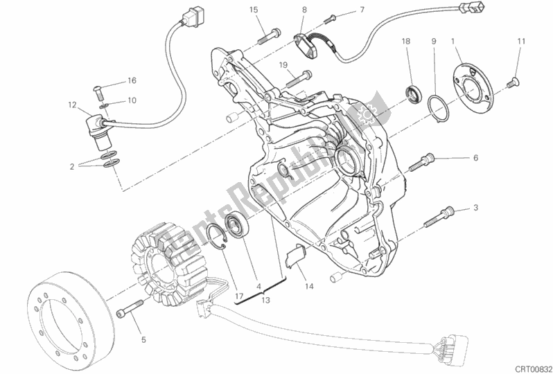 Todas las partes para Cubierta Del Generador de Ducati Diavel 1260 S Brasil 2020
